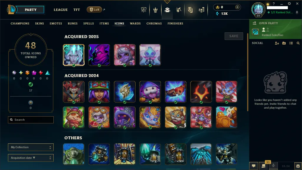 🌎NA🔥S15⭐️Iron 2 🏆+40 Champions ✅Owend Ann Sivir Sary (Mythic)🏆7 Skins Shard ❄️13k+ BE🔥Honor 3 ✅Unverified Email🚀instant delivery